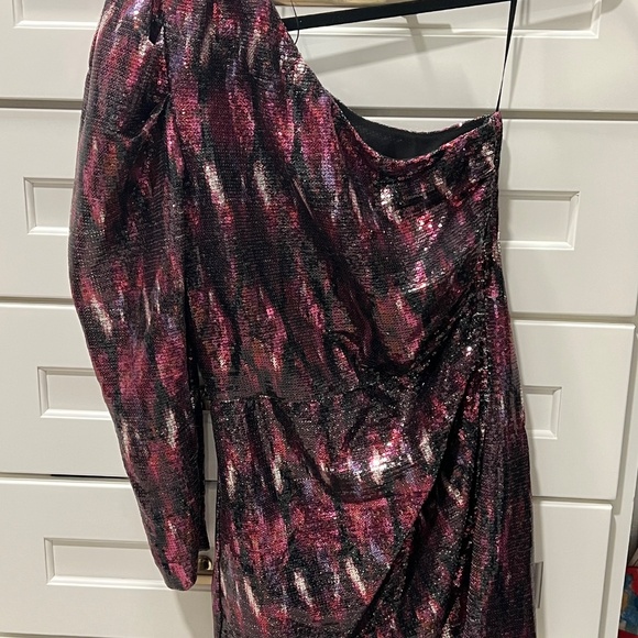 Misa Los Angeles  Nova One-Shoulder Sequin Minidress - Picture 3 of 3